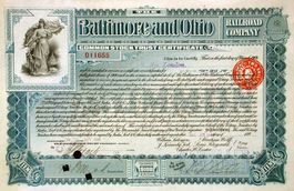 Baltimore and Ohio Railroad Company - 1899 (Oppenheimer)