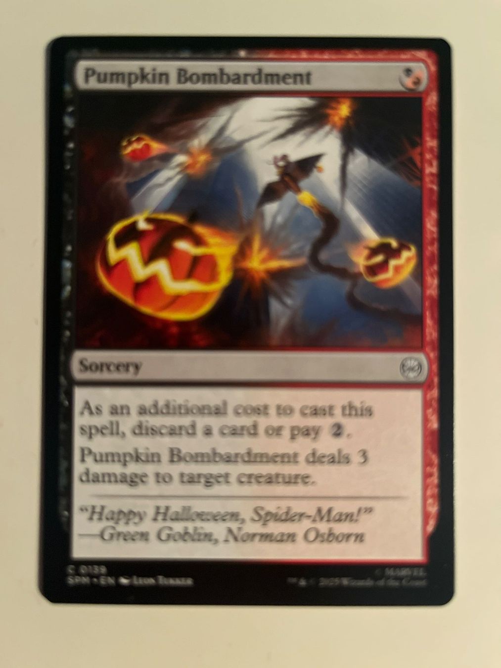 Magic The Gathering Carte collezionabili: 1 x Pumpkin Bombardment - Magic: The Gathering - MtG – Usato da Kriens venduto da Shadi1980