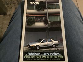 Saab Verkaufsprospekt Zubehör 70 Seiten ab Sept. 1986