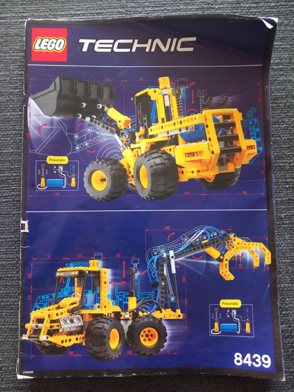 Lego Kit di costruzioni: LEGO Technic - Chargeuse compacte 8439 - Pneumatique!... – Usato da Bernex venduto da casimali 6