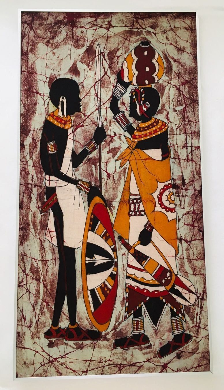 Foto & Immagini: Wunderschönes Original-Batikbild – Usato da Bern venduto da Smile-2707