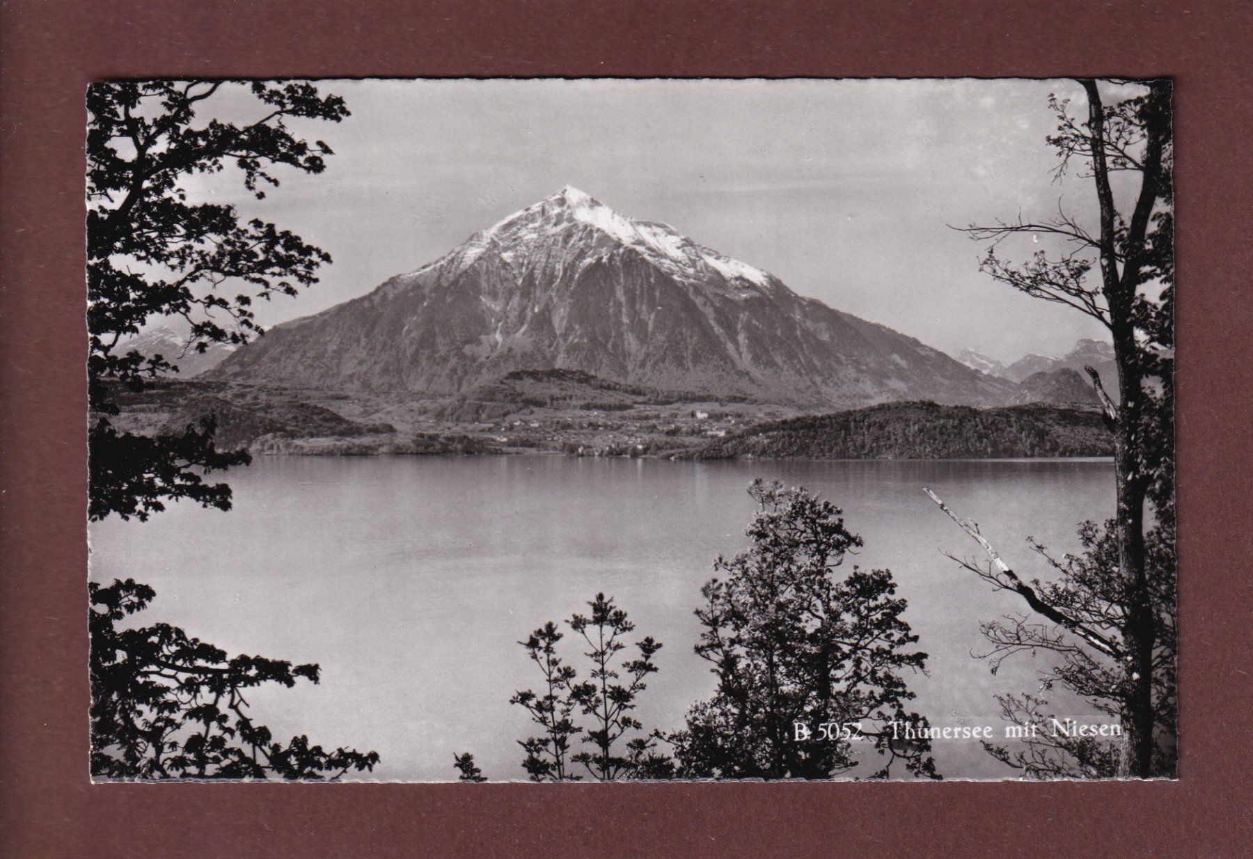 Ansichtskarten: THUNERSEE mit Niesen – Gebraucht aus Pully von nicecards-shop