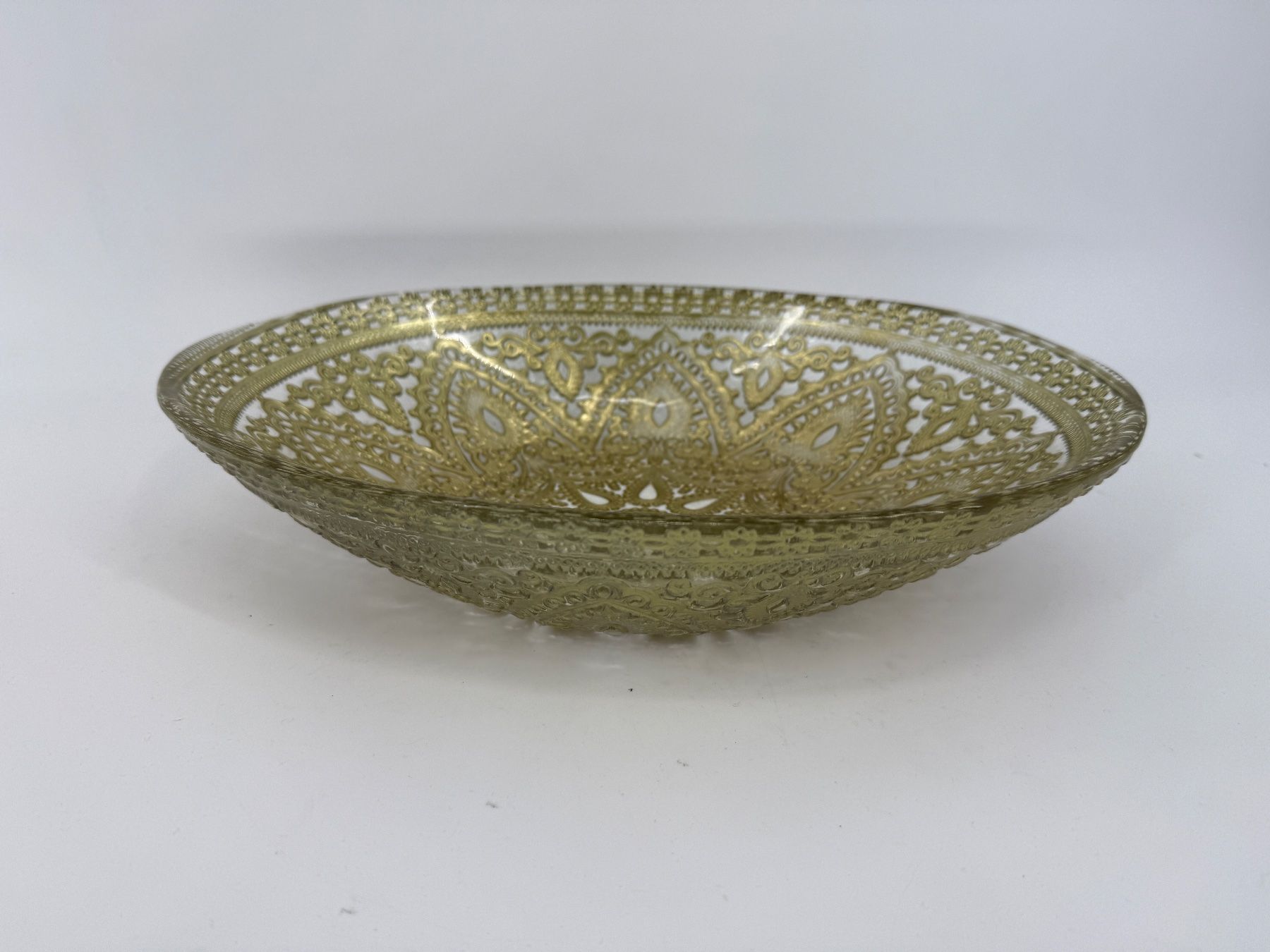 Ciotole: Goldene Glasschale/ Deko-Schale – Usato da Auenstein venduto da moin.
