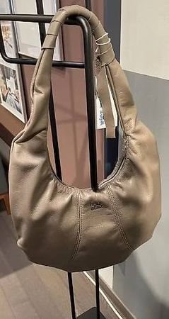Rolf Benz Lederhandtasche Areo Bag quarzgrau