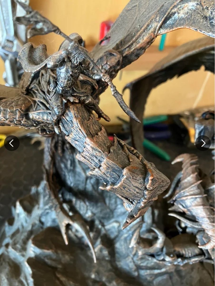 Statuette: Herr der Ringe Statue Drache mit Balrog – Nuovo (secondo la descrizione) da Rüttenen venduto da Halter_58 1