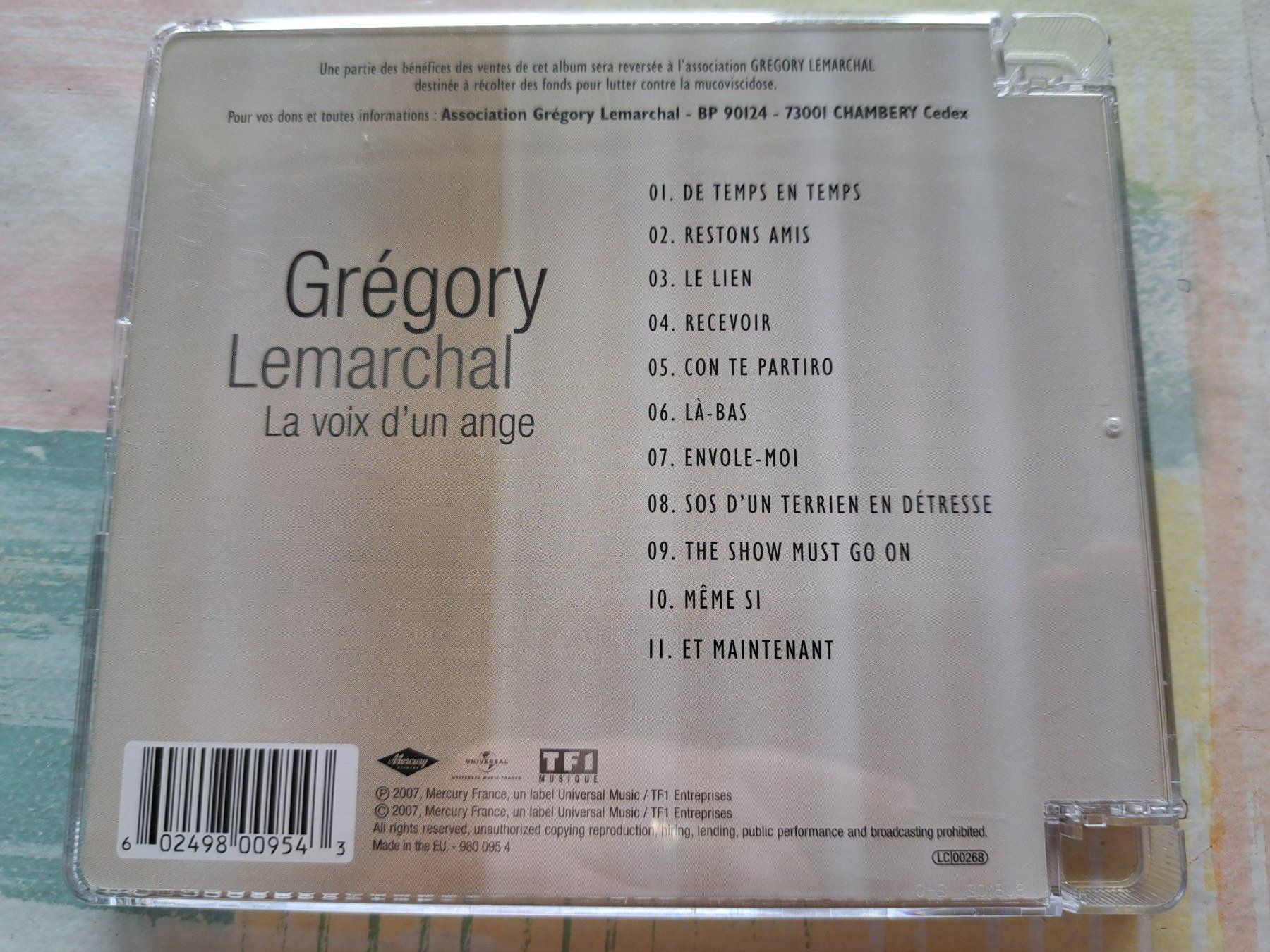 CD: Cd Grégory Lemarchal - La voix d'un ange  – Usato da Pully venduto da bro_n52j 1