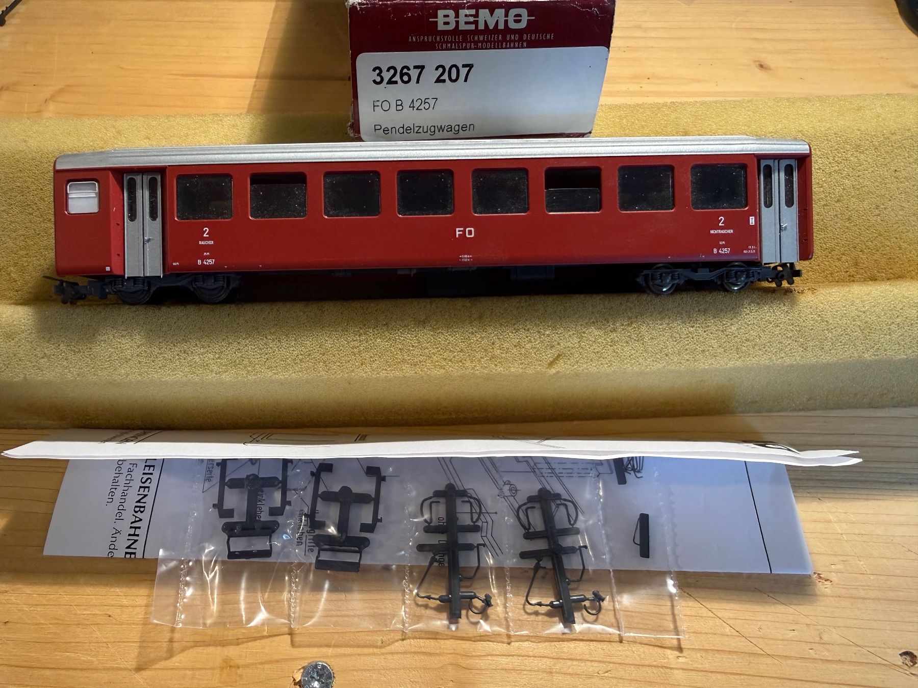 Bemo Modellini di ferrovie: Bemo FO  B4257 Personenwagen  3267 207 – Nuovo (secondo la descrizione) da Grüsch venduto da ro77bert