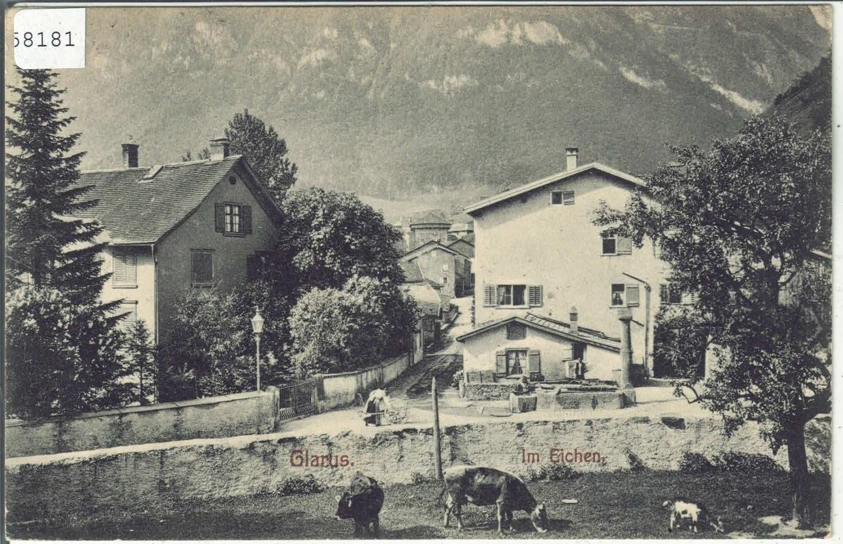Cartes postales: Glarus - Im Eichen - animee – D'occasion à Ettingen par Kartenplanet
