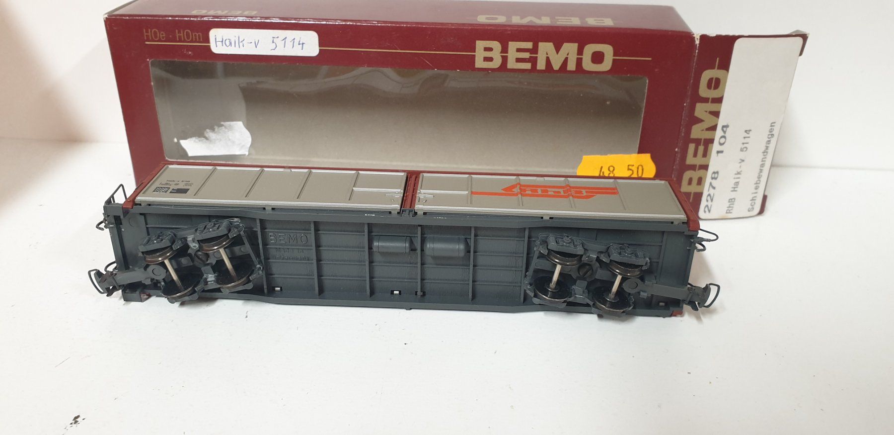 Bemo Modellini di ferrovie: Bemo RhB Schiebewandwagen 2278 104 – Usato da Geroldswil venduto da TopTrain54 3
