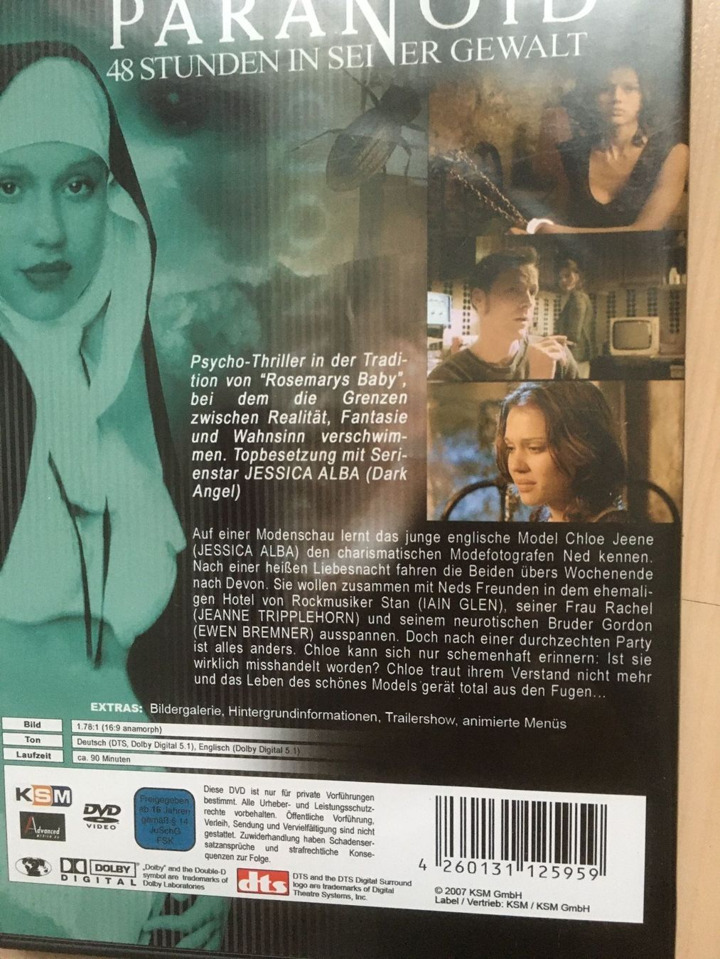 Tutti i DVDs: Paranoid – Usato da Oberurnen venduto da Numi2000 1
