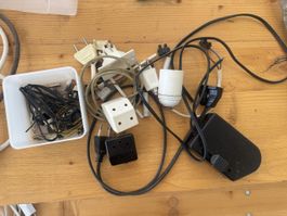 Diverses Elektro- und PC-Netzwerk-Kabelmaterial,
