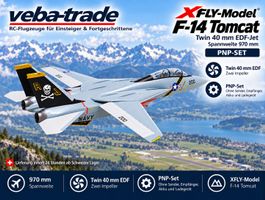 XFLY -  F-14 Tomcat - Twin 40mm EDF-Jet, Spw 970mm, PNP-Set