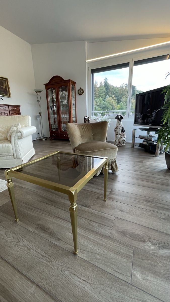 Tavoli: Tisch Messing Glas 60x60 – Usato da Wettswil venduto da MoeLu 1