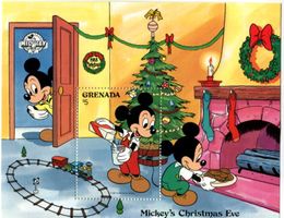 Block Walt Disney. Micky Maus. Grenada.