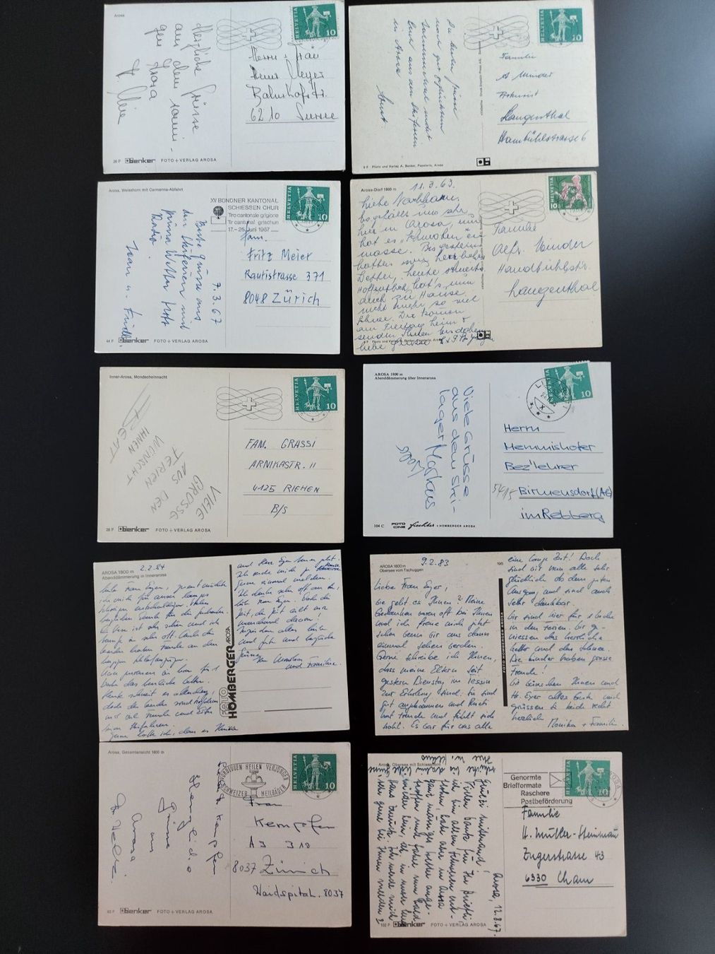 Cartoline postali: 10 alte AK Arosa ab ca. 1967 – Usato da Ohmstal venduto da Lebensfreude05 1