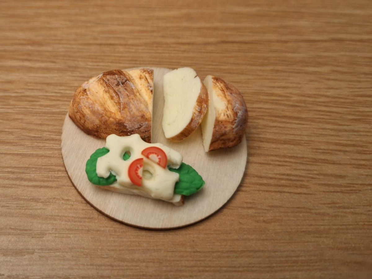 Case e mobili per bambole: Handmade Käsebrot – Nuovo (secondo la descrizione) da Zürich venduto da HandmadeTinyFood 5