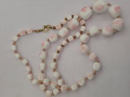 Kette vintage Engelshaar Koralle