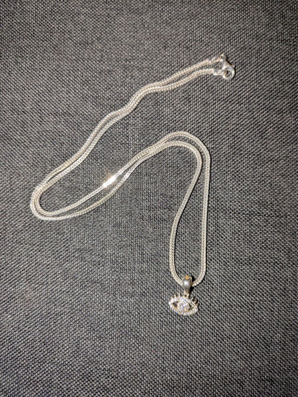 Catenine: Silberkette mit "Böses Auge" Anhänger – Nuovo e nell'imballaggio originale da Glattpark(Opfikon) venduto da Wuschel038 3