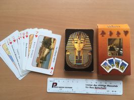 Patiencen Spielkartenset mit ägyptischen Sujets