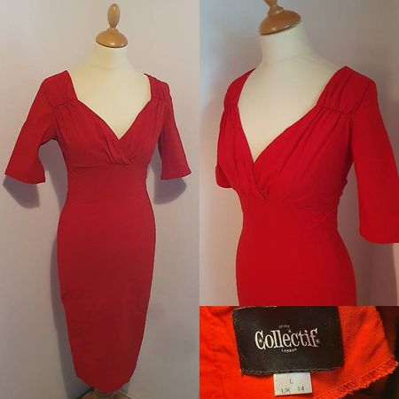 Robe rouge "Collectif Clothing"