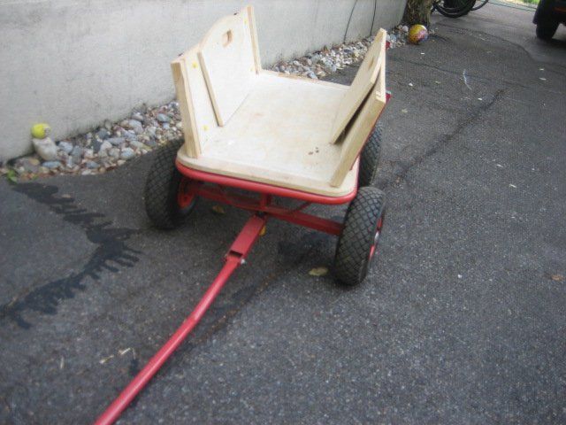 Carrelli di trasporto: Leiterwagen / Bollerwagen rot Holz – Usato da Winterthur venduto da pf02 7