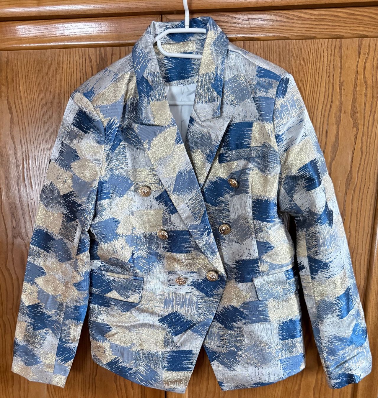 Giacche: ungetragener Blazer blau-gold – Nuovo (secondo la descrizione) da Zäziwil venduto da kreative-ideen