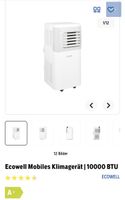 Ecowell Mobiles Klimagerät 10'000 BTU, Weiss
