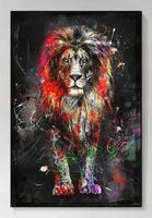 Modernes Löwe Poster - 50x70cm - Leinwand —> NEU!!