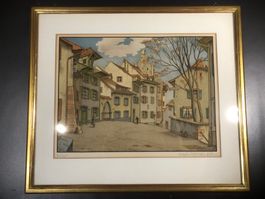 ⭐Bild Niklaus Stoecklin Lithografie 9/100 Signiert