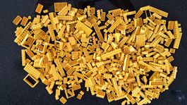 Konvolut / Sammlung 960 Gramm  Lego Bausteine Gelb gebraucht