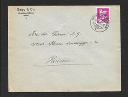 Hombrechtikon Bedarfsbrief Gagg & Co. 10.11.1932