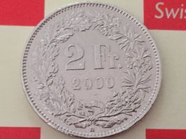 2 Franken 2000 ss-vz, nur 3,026 Mio!