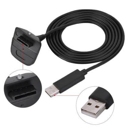Câbles: Controller Charger Cable for Xbox 360 Wireless Controller – Neuf avec emballage d'origine à Ermatingen par rik4rdo