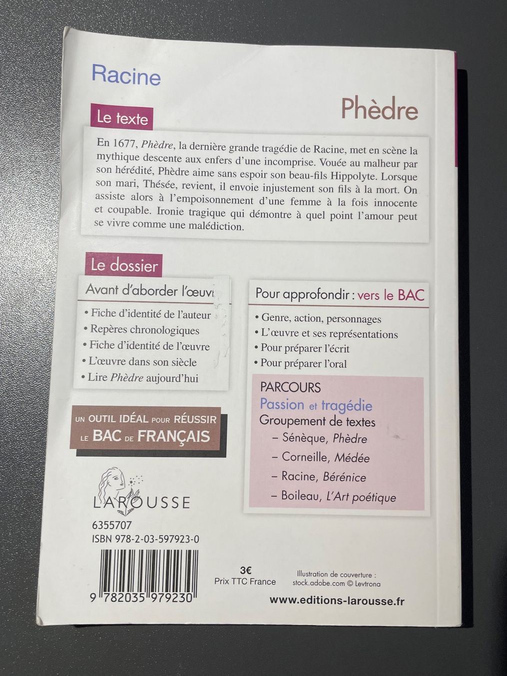 Bücher: Phèdre  de Racine – Gebraucht aus Chamoson von daleva0204 1