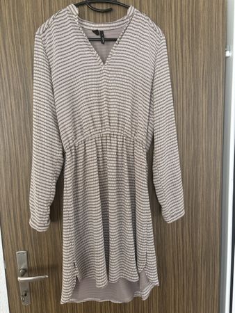 Kleid Mango gestreift braun weiss Grösse M guter Zustand