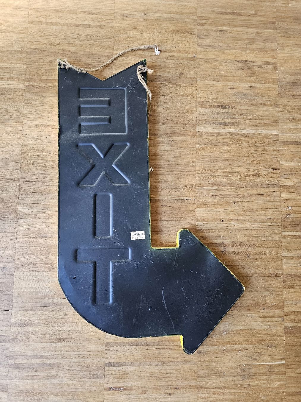 Insegne: Retro Exit-Schild, Metall, gelb/schwarz, Top Deko! – Usato da Zürich venduto da Mioriza 1