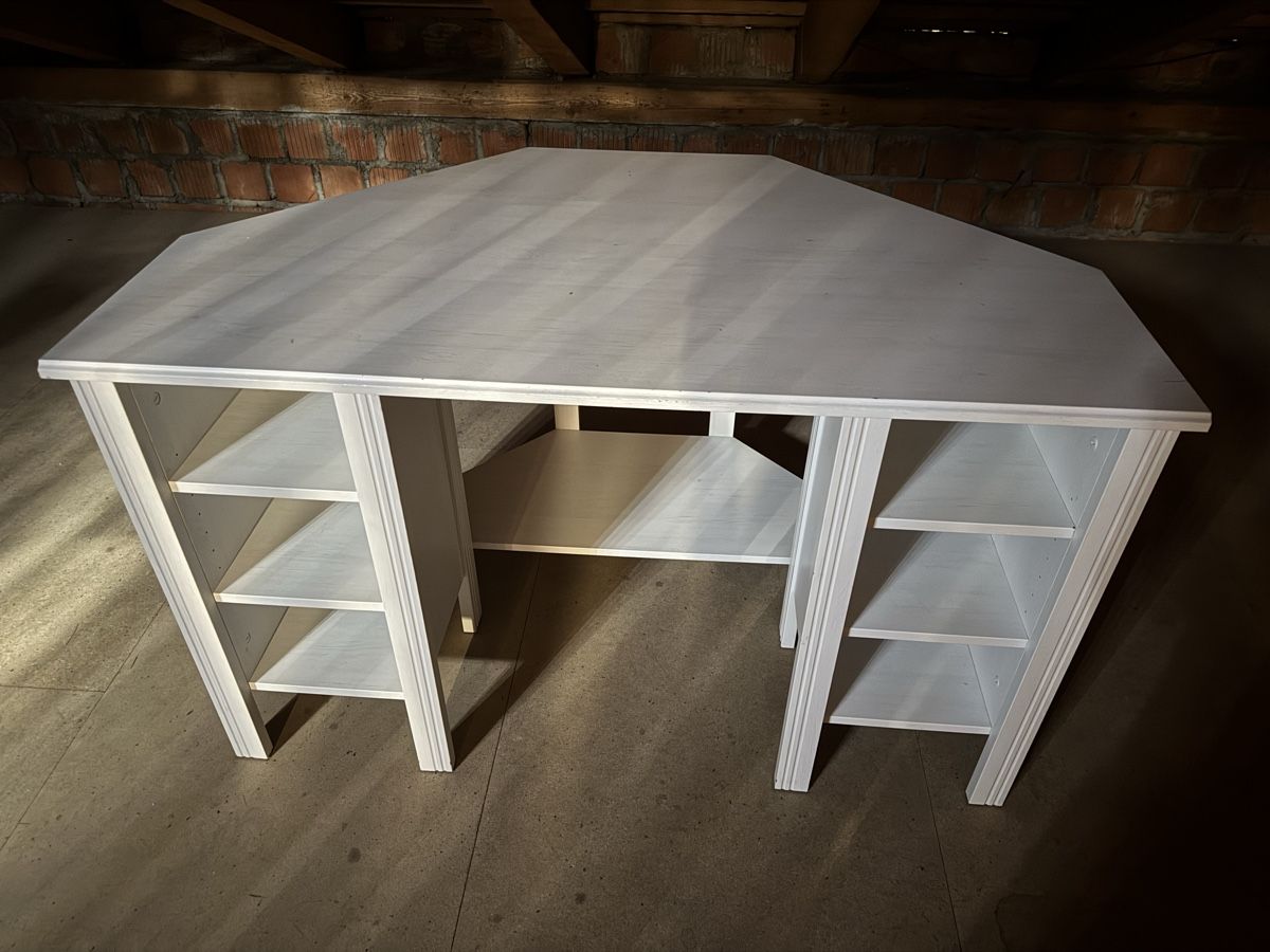 Ikea Scrivanie: Eckschreibtisch Ikea Brusali weiss – Usato da Spiez venduto da Jelia33