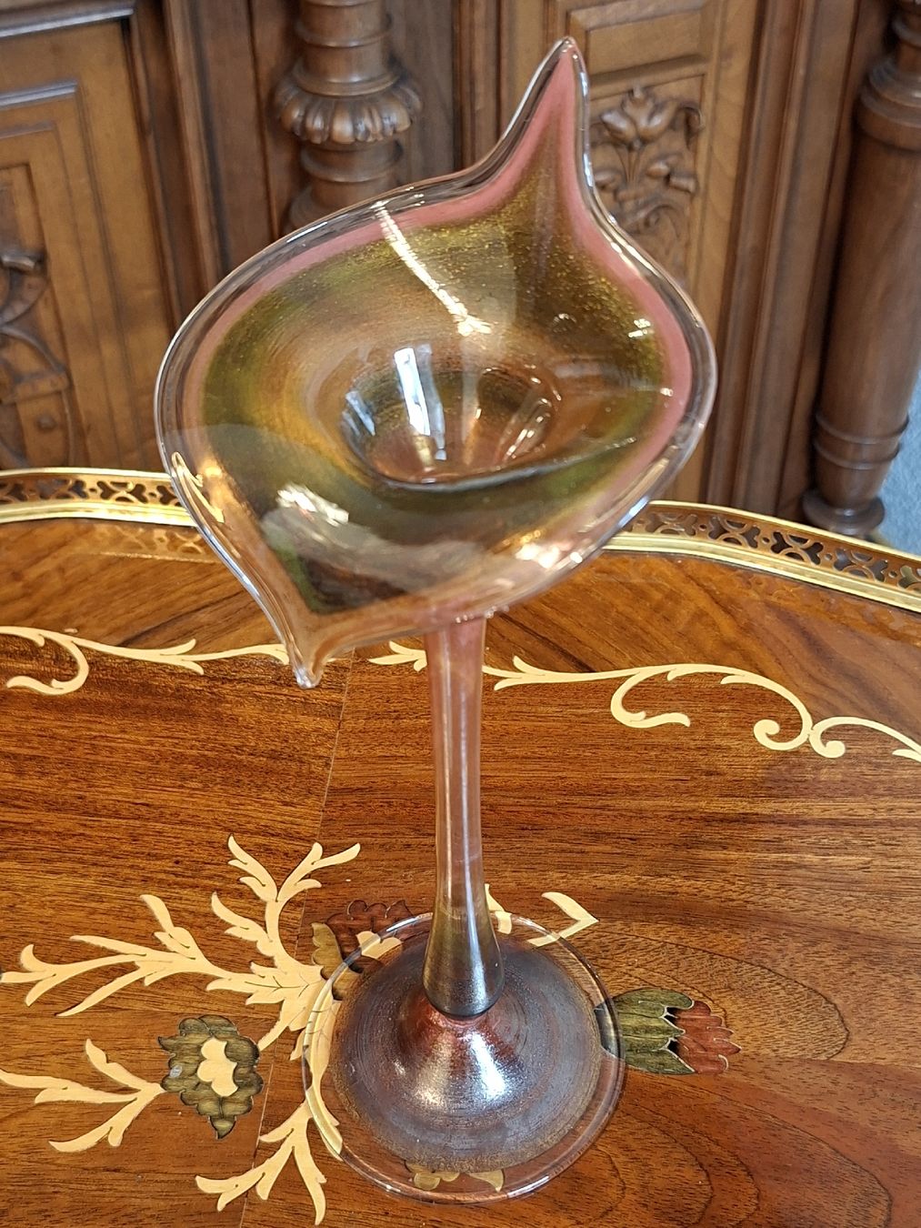 Vasi & Recipienti: Vase Jugendstil Calla Glas  – Usato da Steffisburg venduto da ZeitReise_ 2