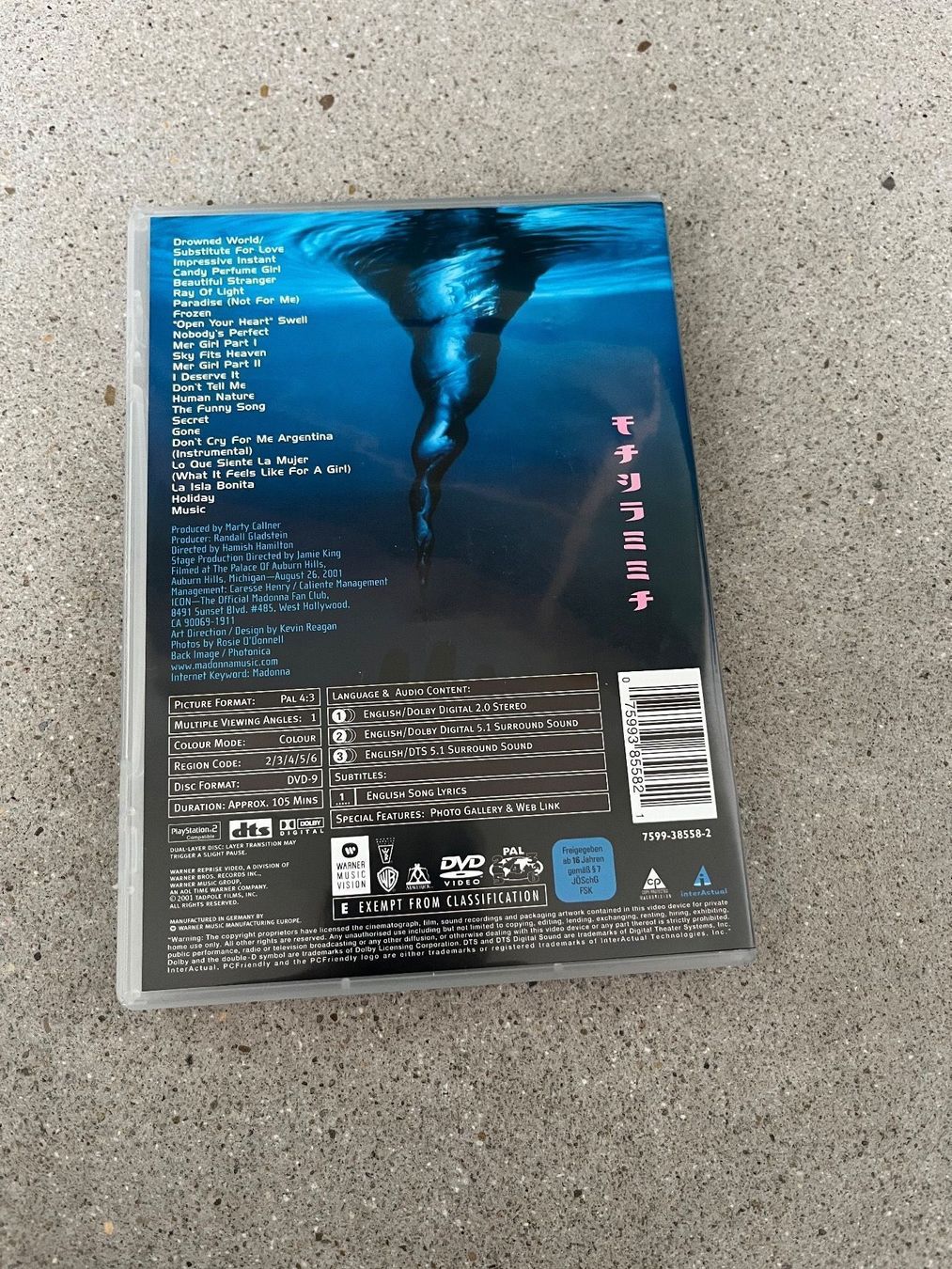 Tutti i DVDs: DVD Madonna Drowned Wold Tour 2001 – Usato da Baden venduto da lupa5400 1