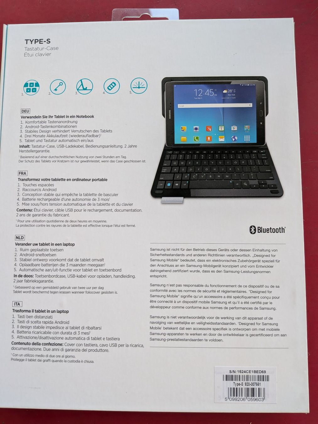 Logitech Tastiere: LOGITECH tastatur-case SAMSUNG galaxy tab a 9.7" – Usato da Bern venduto da vogelpech 3