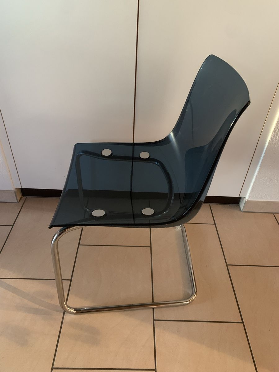 Ikea Sedie: **4 Stühle "Tobias" Ikea blau transparent** – Usato da Ehrendingen venduto da Anni_89 3