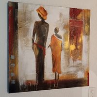 Tableau Femme Africaine avec son enfant