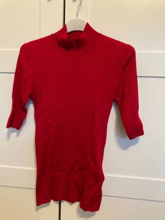 Hallhuber Kurzarm-Rollkragenpullover, Gr. XS