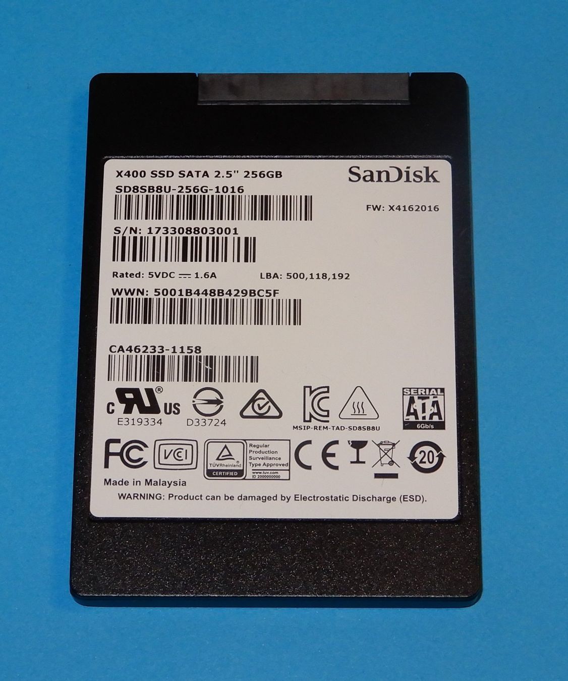 Sandisk Dischi rigidi: SanDisk X400 SSD  256 GB – Usato da Bern venduto da compischop
