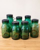 grüne Bülacher Einmachgläser – komplett