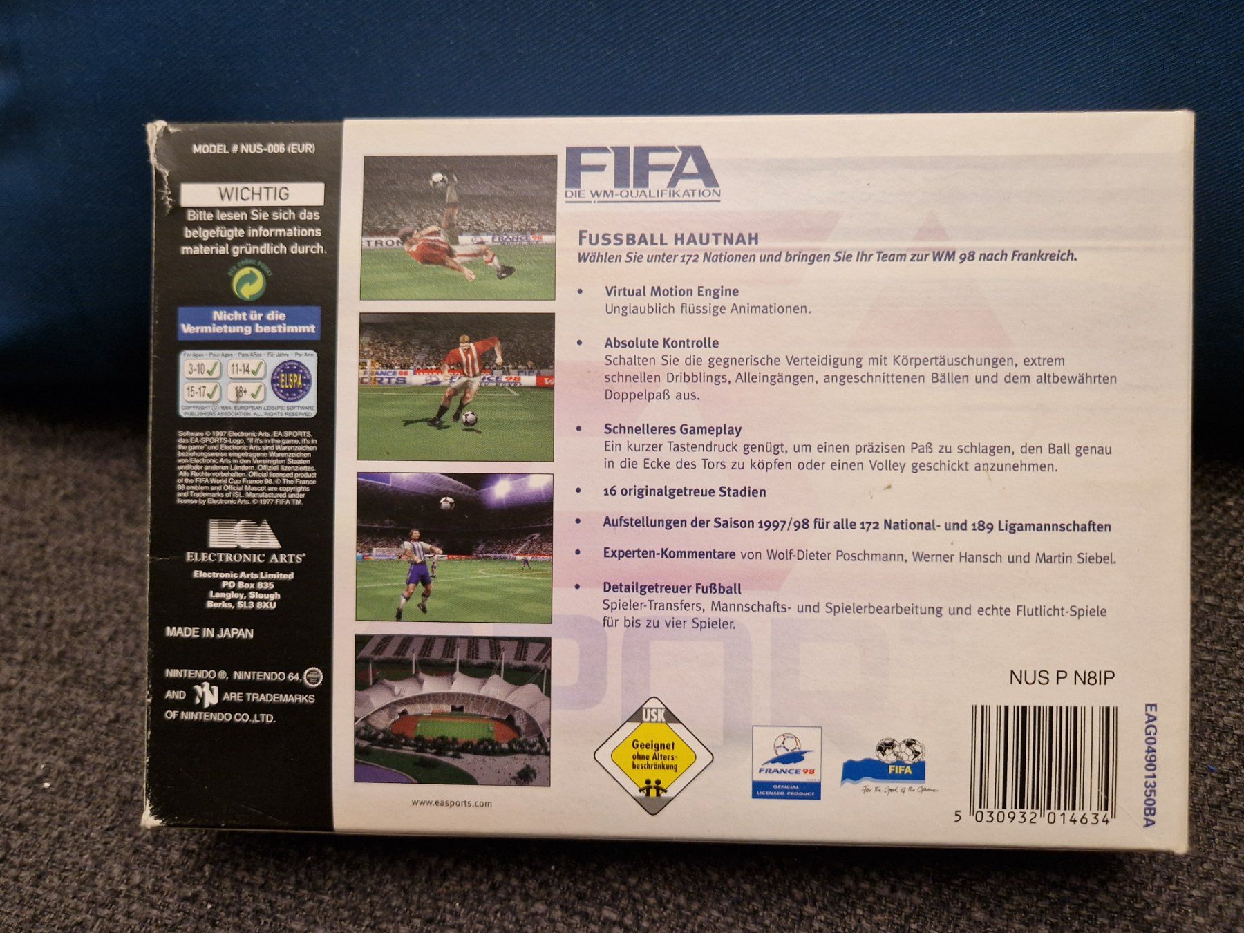 Giochi: FIFA 98 OVP / N64 – Usato da Rain venduto da Laupia 1