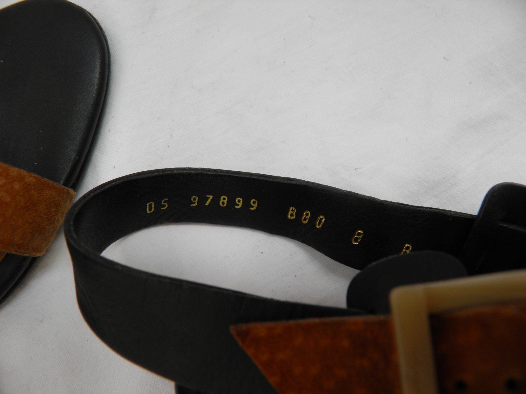 Salvatore Ferragamo Damenschuhe: Sandalen FERRAGAMO, Gr. 38, schwarz-hellbraun – Gebraucht aus Rüti ZH von corvus-corvus 4