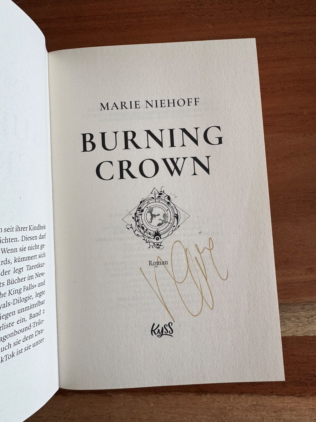 Libri: Burning Crown-Reihe 1-3 - Band 1 handsigniert – Usato da Wetzikon ZH venduto da lis_5fjc 1