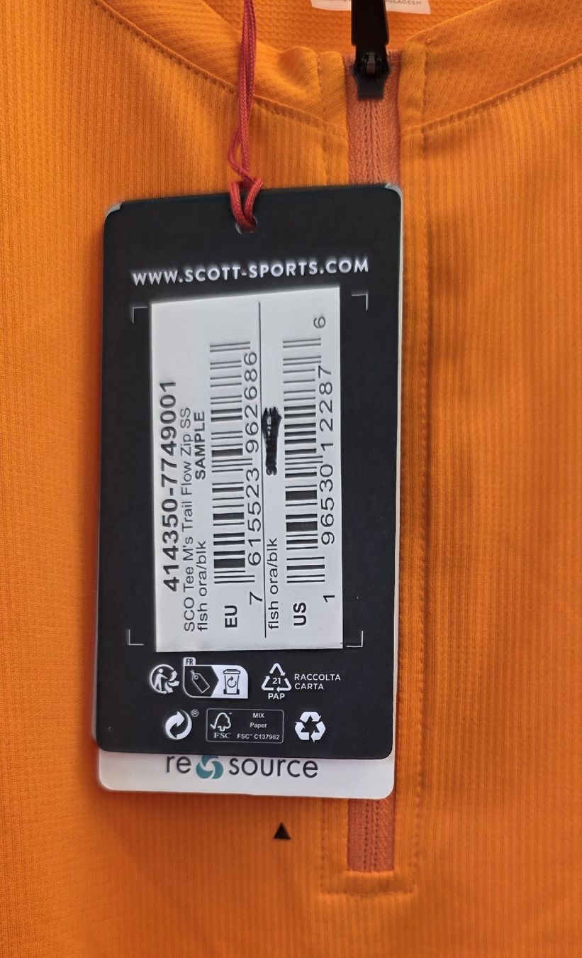 Scott Leibchen & Hosen: Maillot velo NEUF Scott Flow Zip, medium – Neu und originalverpackt aus Sugiez von factorysportoutlet 2