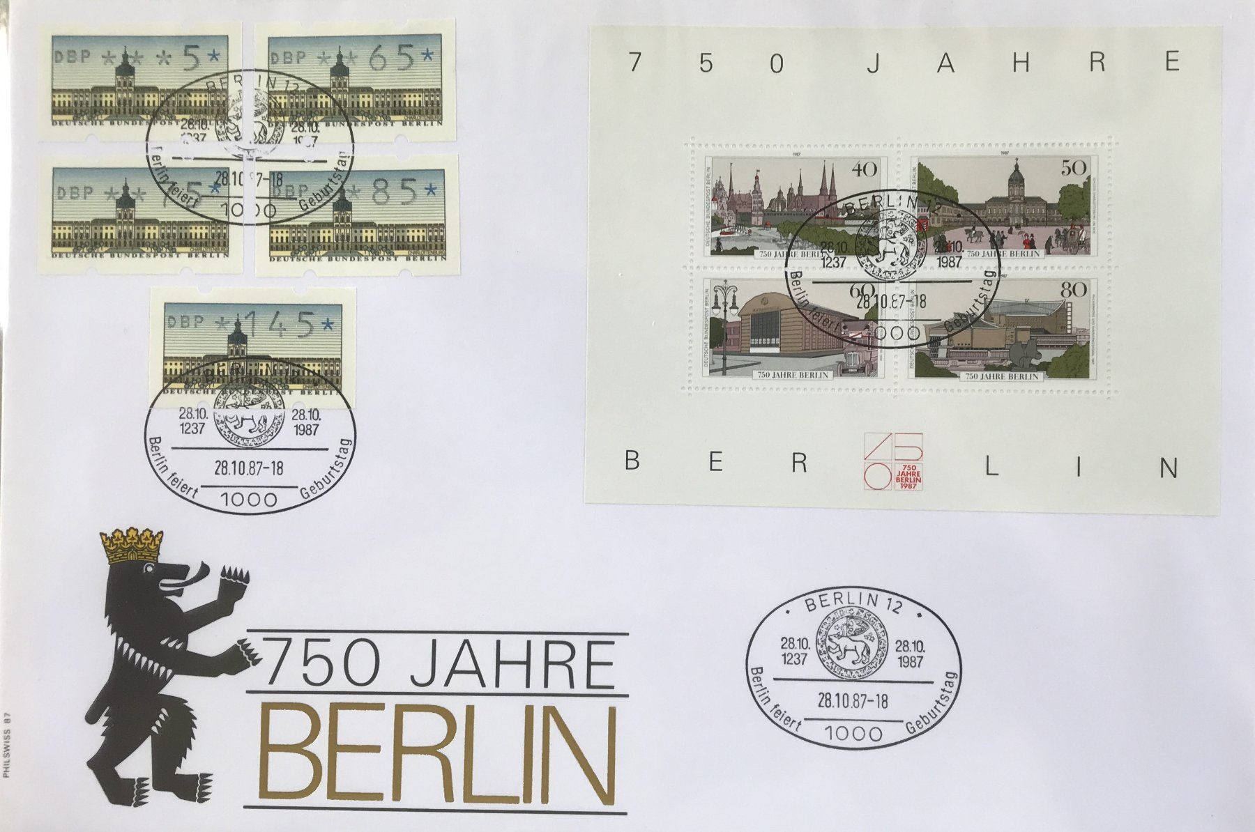 Tutti i francobolli: FDC MAXI 750 JAHRE BERLIN – Usato da Ostermundigen venduto da crazy-horse-1840
